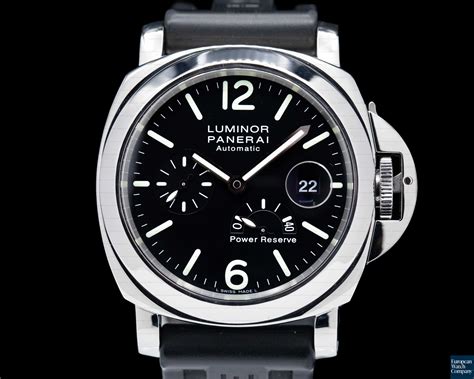 Panerai PAM00090 Luminor Power Reserve Black Dial 44MM SS 